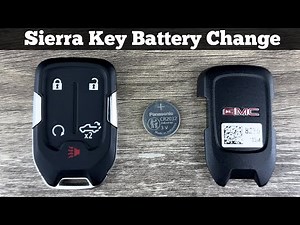 How To Replace 2019 - 2022 GMC Sierra Remote Key Fob Battery - Change Replacement Key Batteries
