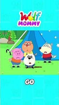 Potty EMERGENCY! 😱 Little Wolf’s DIY Potty Fail! 🚽 #Shorts #MommyWolf #cartoons #kids