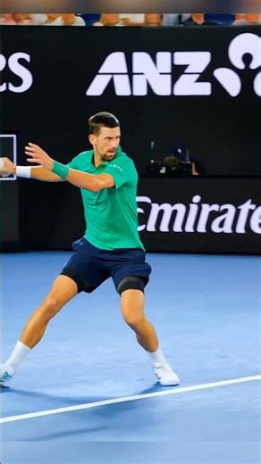 Novak Djokovic's Dancing Feet at Australian Open #Shorts