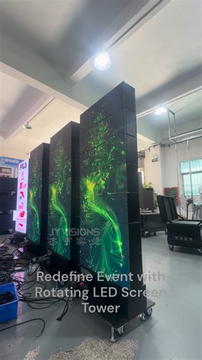 JYVISIONS LED Display | Redefine exhibition and event design with rotating LED screen towers #ledscreen #exhibitiondesign #eventplanner #eventdesign #exhibition... | Instagram