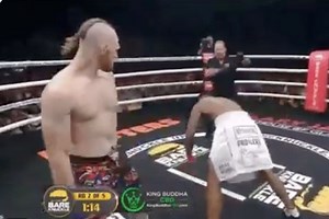 Fighter Gets Knocked The F*ck Out During Bout; Immediately Retires 5 Hours Later (VIDEO   TWEET)