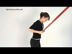 Tricep Extension Exercise using a resistance band