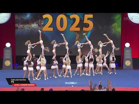 Maryland Twisters F5 L6 Senior Medium Finals - The 2025 Cheerleading Worlds WITH SOUND