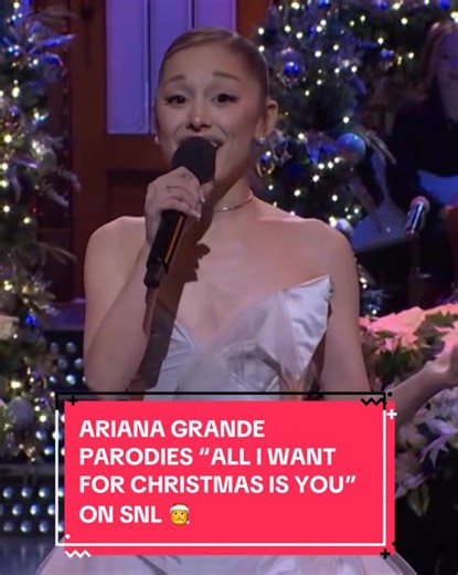 Ariana Grande Parodies 'All I Want For Christmas Is You' on SNL