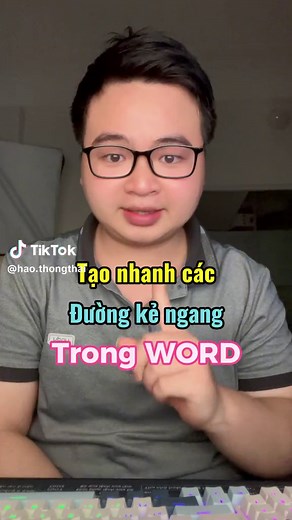 Cách tạo đường kẻ ngang trong Word đơn giản