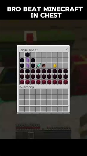 😳 Bro Beat Minecraft in a CHEST?! 💀 | Minecraft Shorts