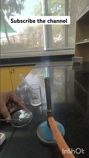 Cation test of Calcium chloride#flame test of calcium#Brick Red colour#icse#chemistry #practical