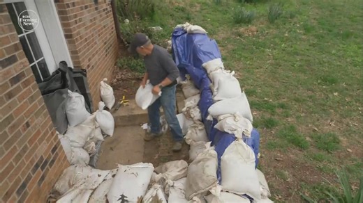Residents in northern Tennessee are preparing for potential flooding – stacking sandbags in an effort to protect their homes from severe storms expected to slam the central U.S. | CBS Evening News