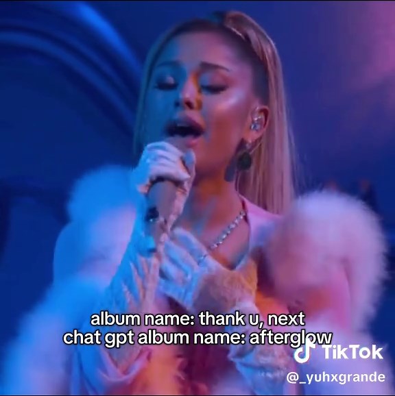 chat gpts names don’t hit as hard and the original names I’m sorry😭(#arianagrande #arianators #sunshines #albums #chatgpt #trend #viral #blowup?#foryoupage #fyp)