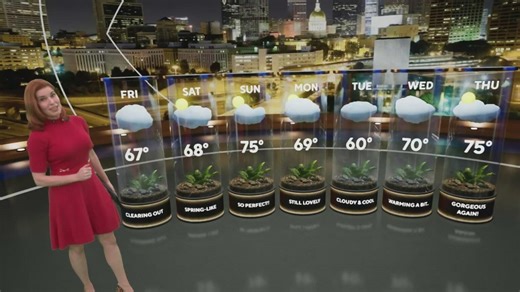 Heavy rain, thunderstorms, and mild temps