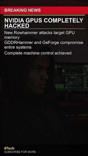 NVIDIA GPUs HACKED - New Attack Gives Full Control #Shorts