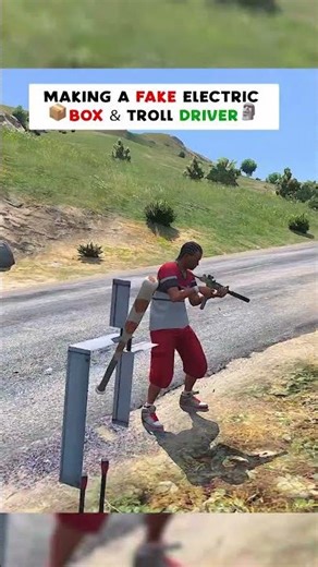 MAKING A FAKE ELECTRIC BOX & TROLL DRIVER 🗿 😅 #gtaviral #gtaonline #gta5online #gtacars #gta5