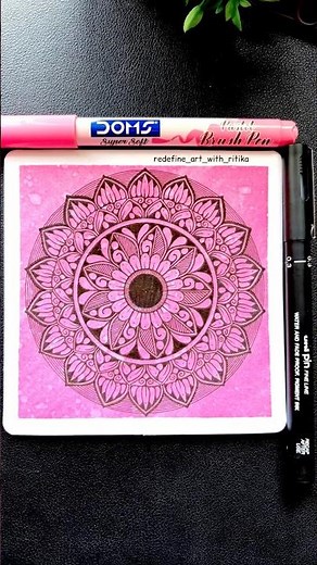 Easy Mini Mandala Art Tutorial for Beginners ✨ Step-by-Step Mandala Drawing