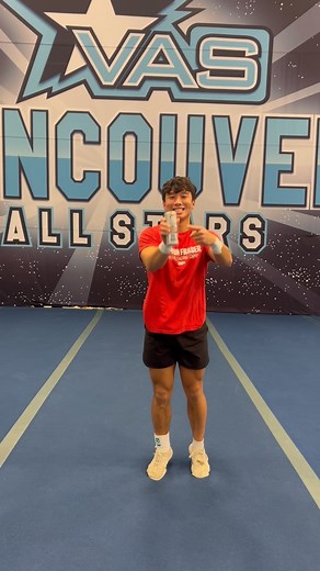 Tumbling on fire 🔥 thanks to energy from @celsiusofficial 🤍 We love all their flavours and the boost they give us to work hard through practice! 💪 #Energy #cheer #sfucheer #sfu #celsius #redleafs #tumbling #fire | SFU Cheerleading