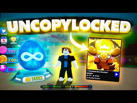 Bubble Gum Simulator INFINITY Game | Roblox Studio | Uncopylocked (FULLY SCRIPTED)