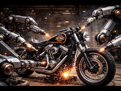 Inside the Factory: How Harley Davidson builds motorcycles.