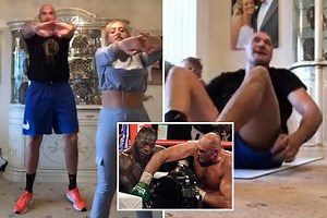 Tyson Fury reveals he is training FOUR times a day to be ready for Wilder as Brit does 500 sit-ups in Instagram workout