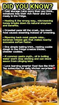 Food Hacks Chefs Know — Most People Don’t 👀