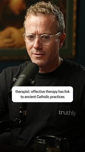 Therapist: effective therapy has link to ancient Catholic practices Full video: https://youtu.be/VEXYS26QAiA?si=Pk_gmppJzVwBC5Ax #christian #catholic #mattfradd #pintswithaquinas #catholicism #catholicfaith #Jesus #christianity #bible #biblical | Matt Fradd
