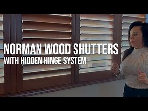 Norman Wood Shutters with Hidden Hinge System