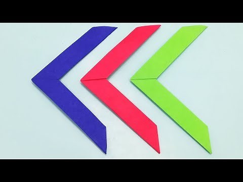 How to make a paper boomerang for Kids | Boomerang Making Easy Tutorial | Paper Toys