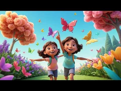Twenty Little Toy Butterflies Go Flutter Flutter | Counting 1-20 Kids Song