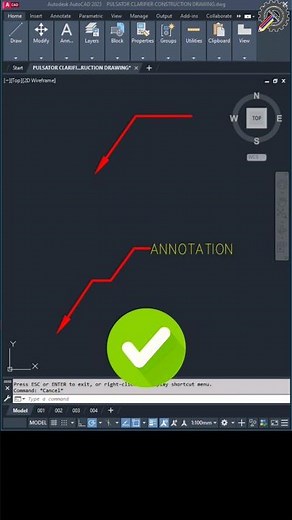 Autocad | Line with Arrowhead in autocad #autocad #autocadtutorial #autocadtips #autodesk