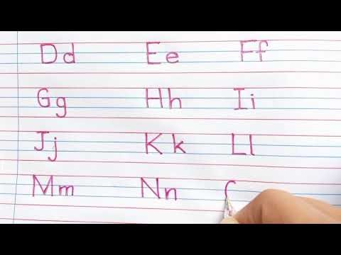 English letters capital and small a to z | English alphabet a to z capital and small letters