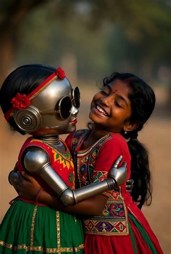 Adorable Little Girl Nails the Robo Dance! 🤖💃" or "Cute Little Girl Doing Robot Dance":