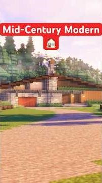 Minecraft Mid-Century Modern House Build to Inspire You #minecraft #minecraftbuilds #minecrafthouse