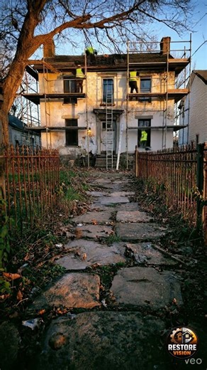 Abandoned House Gets Completely Rebuilt #restoration #timelapse #satisfying