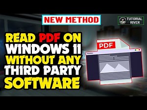 How to read PDF on Windows 11 ( without any third party software )