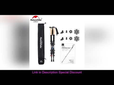 Naturehike Trekking Poles 2pcs Carbon Fiber Collapsible Telescopic Sticks Lightweight Walking Hikin