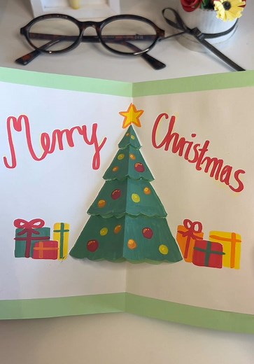 DIY Pop Up Christmas Tree Card Tutorial