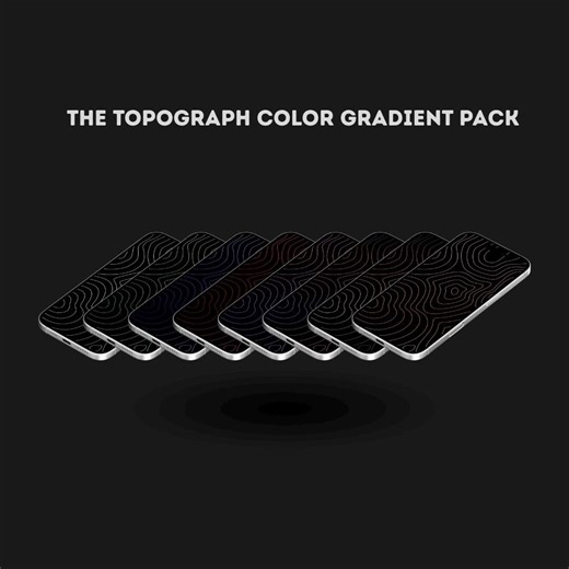 The Topograph Color Gradient Wallpaper Pack - Etsy