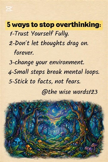 5 ways to stop overthinking🥰 #motivation #lifelessons #inspiration #selfgrowth #viral