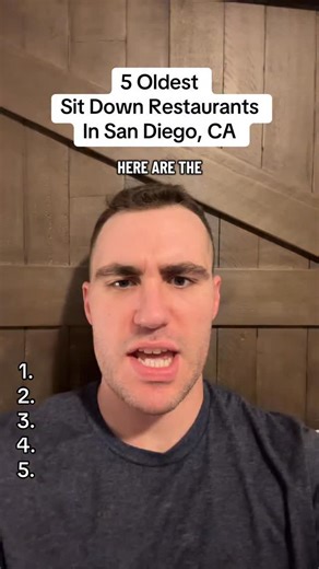 1.5K views · 2K reactions | Oldest Restaurants - 5 Oldest Sit Down Restaurants In San Diego, CA #sandiego #california #restaurant | Discovery Matt | Facebook