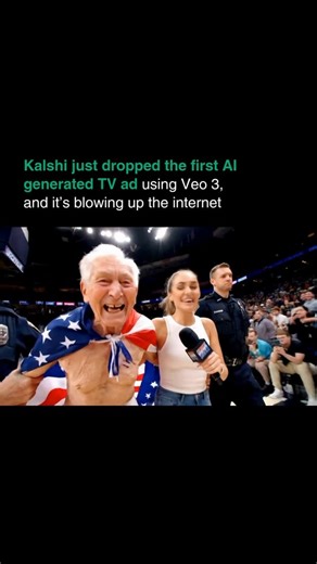 Artificial Intelligence (AI) • ChatGPT | @kalshi_official just dropped what might be the wildest AI ad of the year. It was only a matter of time before major U.S. sporting events... | Instagram