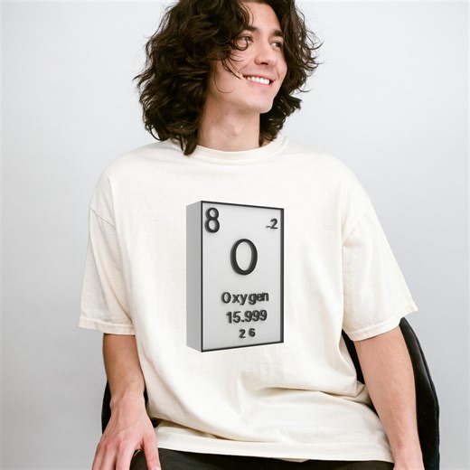 Oxygen Element Shirt Periodic Table Shirt Science Geek Tee Chemistry Nerd Shirt Minimal Science Shirt Comfort Colors - Etsy