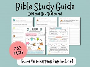 Printable Bible Study Guide: Book Summaries, Scripture Prompts (digital Download) - Etsy
