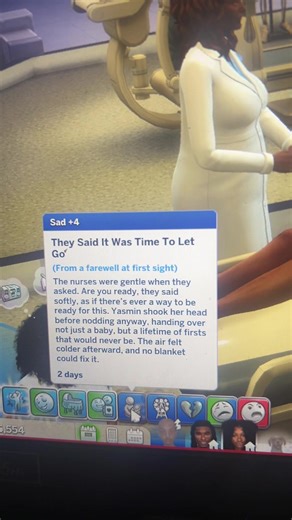 TRIGGER WARNING !!! I’m sorry it had to be this way Yasmin… 🥺💔 #dieonthishill #sims4 #childloss #blacksimmer #simstiktok