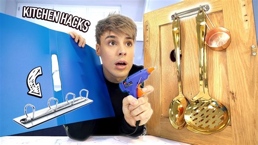 Testing kitchen organization hacks and cleaning DIY tricks