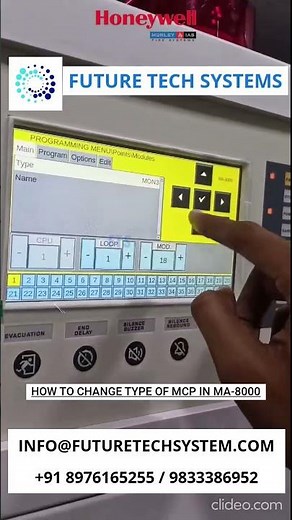 HOW TO CHANGE TYPE OF MCP IN MA 8000 MORLEY-MAX HONEYWELL | FIRE ALARM |