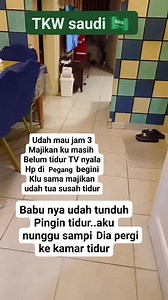 213K views · 384 reactions | Assalam mualaikum Belum tidur masih lihat TV jg mengang hp ini majiakn Klu udah tua mah kita harus sabr #jangkauanluas #Fbprofesional #tkwsaudi #vlogtkw #fypviral #fyp #fbpro #reels | Noer Bella | Facebook