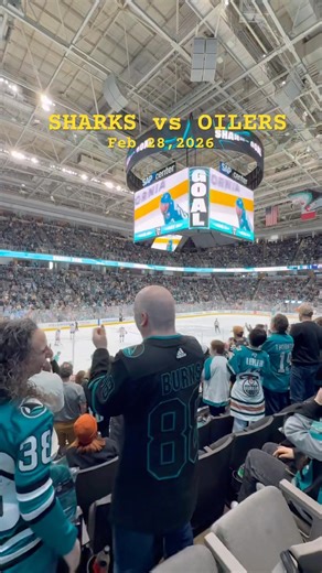 Sharks vs Oilers @ SAP Center #sharks #win #hockey