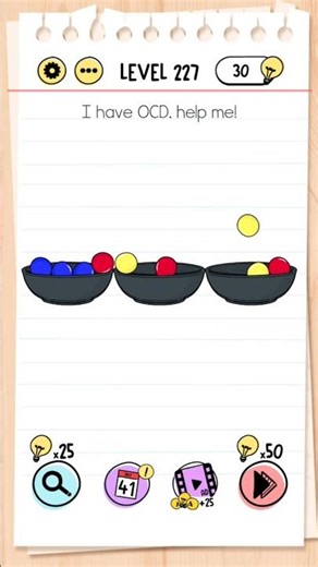 Brain Test Tricky Puzzles | Level 227 | I have ocd. help me. #braintestsolution #level227 #game