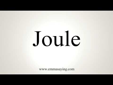 How To Pronounce Joule