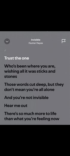 Invisible - Hunter Hayes Lyrics