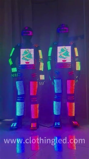 LED illuminated display clothing