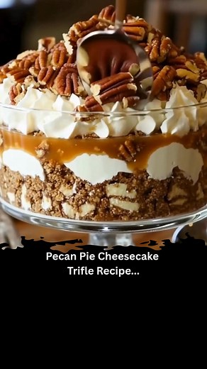 181K views · 712 reactions | Pecan Pie Cheesecake Trifle Ingredients 2 cups pecans, chopped 1 cup granulated sugar 1 cup light corn syrup 4 large eggs 1 teaspoon vanilla extract 1/4 teaspoon salt Full Recipe in Coʍmеոτ  | Simple & Tasty Recipes | Facebook
